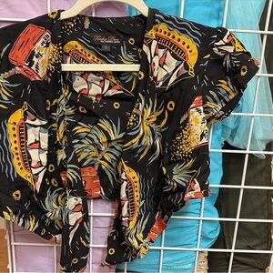 Trashy Diva Pirate Treasure tie top